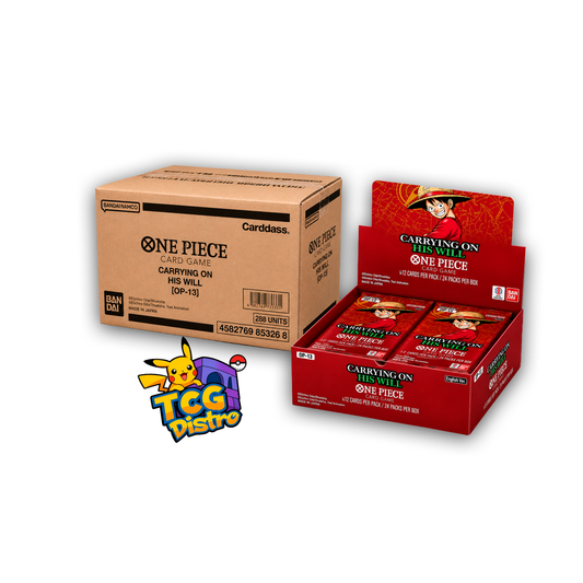 OP13 CARRYING ON HIS WILL BOOSTER BOX CASE PRE ORDER (JULY RESTOCK) (x12 BOOSTER BOX) - EN
