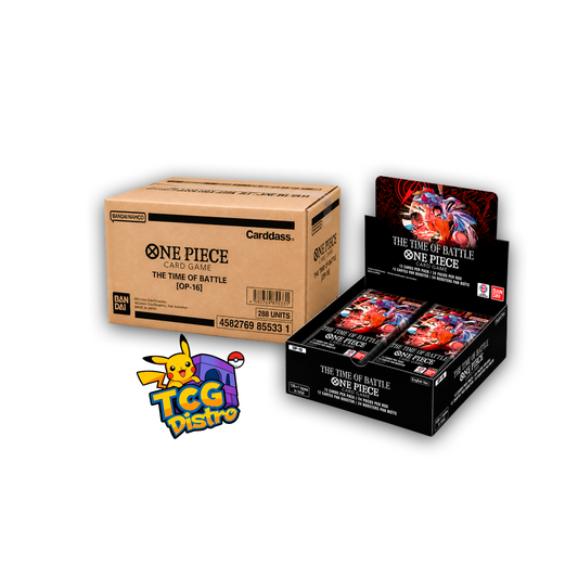 OP16 'THE TIME OF THE BATTLE' BOOSTER BOX CASE (x12 BOOSTER BOXES) PRE ORDER  - EN